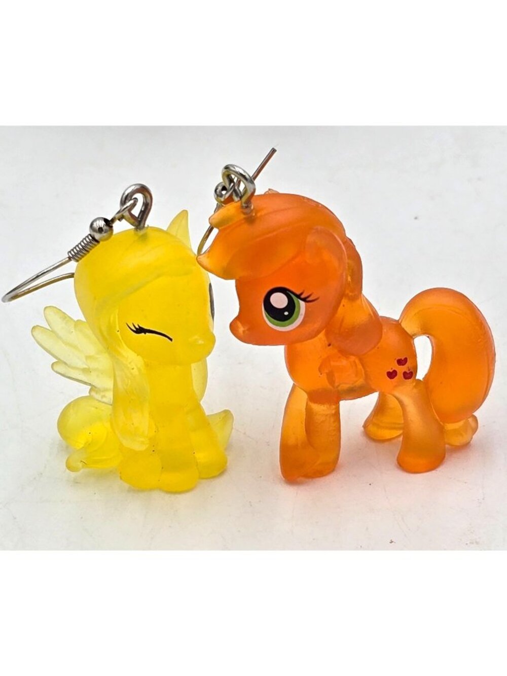 My Little Pony Resin Earrings Fluttershy & Fakie Spaceman Orange Yellow Numbered